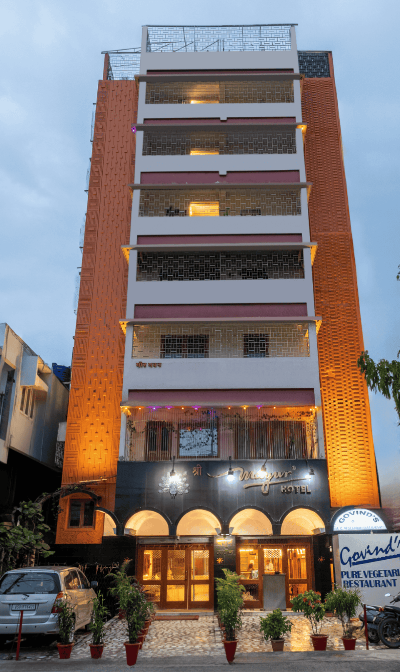 Entrance facade of Mayur Hotel Guwahati - Pure Veg